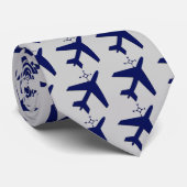 dunkelblau für das Flugzeug und den Kompass Krawatte (Gerollt)