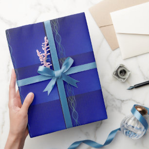 Dunkelblau Geschenkpapier