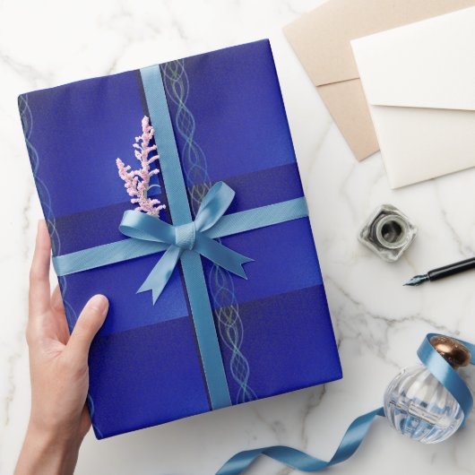 Dunkelblau Geschenkpapier (Schenken)