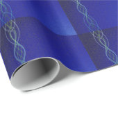 Dunkelblau Geschenkpapier (Rolleneckpunkt)