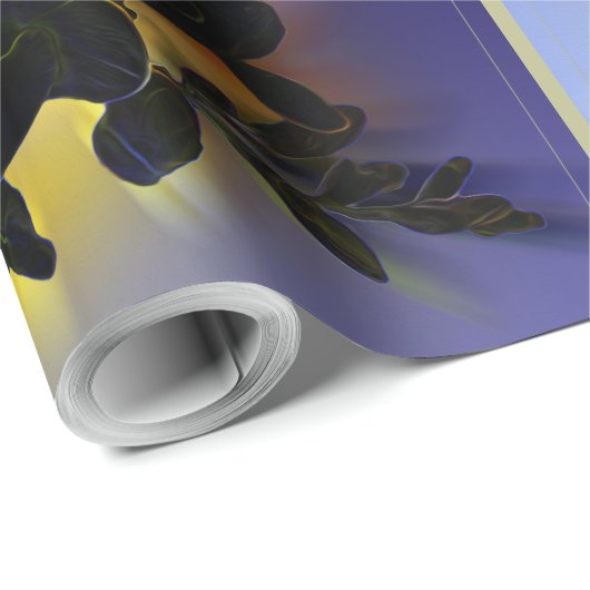 Dunkelblau Geschenkpapier (Rolleneckpunkt)