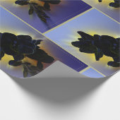 Dunkelblau Geschenkpapier (Ecke)