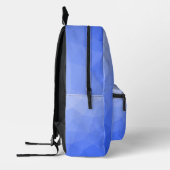 Dunkelblau Gradient Geometric Mesh Pattern Bedruckter Rucksack (Links)