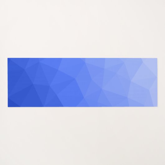 Dunkelblau Gradient Geometric Mesh Pattern Yogamatte (Rückseite (Horizontal))