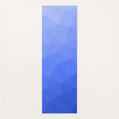 Dunkelblau Gradient Geometric Mesh Pattern Yogamatte (Vorderseite)