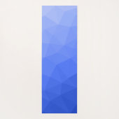 Dunkelblau Gradient Geometric Mesh Pattern Yogamatte (Rückseite)