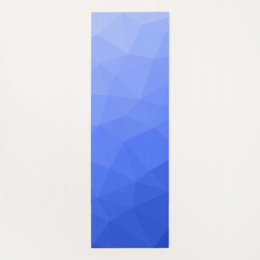 Dunkelblau Gradient Geometric Mesh Pattern Yogamatte (Rückseite)