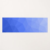 Dunkelblau Gradient Geometric Mesh Pattern Yogamatte (Vorderseite (Horizontal))