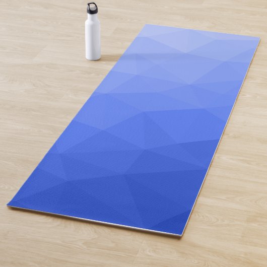 Dunkelblau Gradient Geometric Mesh Pattern Yogamatte (Beispiel)