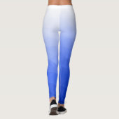 Dunkelblau Gradient Geometry Mesh Muster Name Leggings (Rückseite)