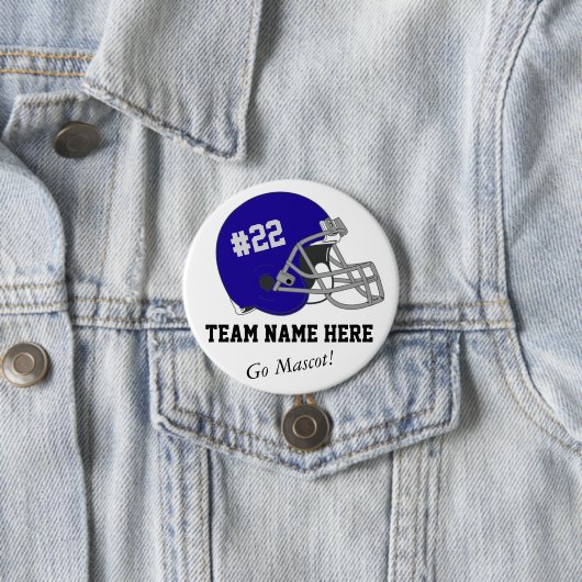 Dunkelblau-graue Helmschaltfläche Button (Beispiel)