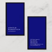 Dunkelblau-Grenze Visitenkarte (Vorne/Hinten)