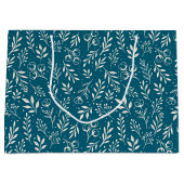 Dunkelblau - Große Geschenktasche Geschenktüte (Vorderseite)