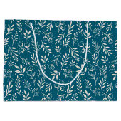 Dunkelblau - Große Geschenktasche Geschenktüte (Rückseite)