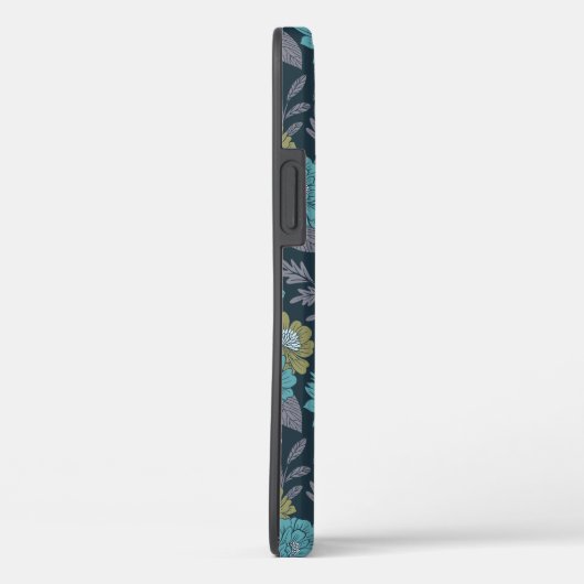 Dunkelblau, grün und Lila Case-Mate iPhone Hülle (Rückseite / Rechts)