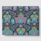 Dunkelblau, grün und Lila Gästebuch (Rückseite)