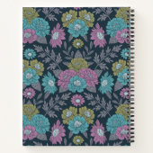 Dunkelblau, grün und Lila Notizblock (Rückseite)