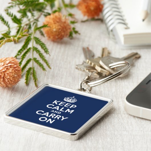 Dunkelblau halten Sie ruhig und tragen Sie weiter Schlüsselanhänger (Seite)