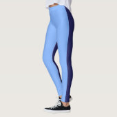 Dunkelblau hellblau leggings (Links)