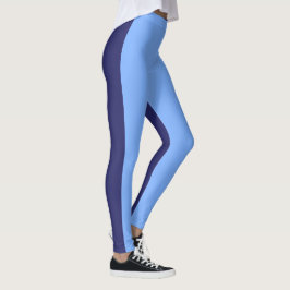 Dunkelblau hellblau leggings