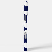 Dunkelblau, Individuelle Name Template, Weiße Herz Case-Mate iPhone Hülle (Rückseite / Rechts)