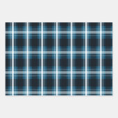Dunkelblau Kariert Geschenkpapier Set (Vorderseite 2)