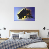 Dunkelblau Leinwanddruck (Insitu (Schlafzimmer))