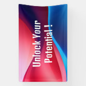 Dunkelblau lila abstrakt Entsperren Sie Ihr Potenz Banner (Vertikal)