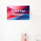 Dunkelblau lila abstrakt Entsperren Sie Ihr Potenz Banner (InSitu)