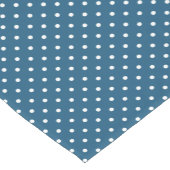 Dunkelblau mit Polka Dots Muster Kurzer Tischläufer (Ecke)