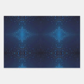Dunkelblau mit Sprinklen Geschenkpapier Set (Vorderseite)