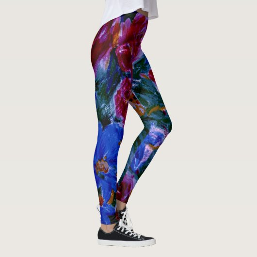 Dunkelblau, Mond, Training oder lustige Damen Leggings (Rechts)