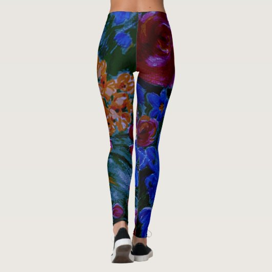Dunkelblau, Mond, Training oder lustige Damen Leggings (Rückseite)