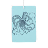 Dunkelblau-Oktopus-Illustration nautisches Design Autolufterfrischer (Vorderseite)