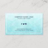 Dunkelblau-Oktopus Visitenkarte (Rückseite)