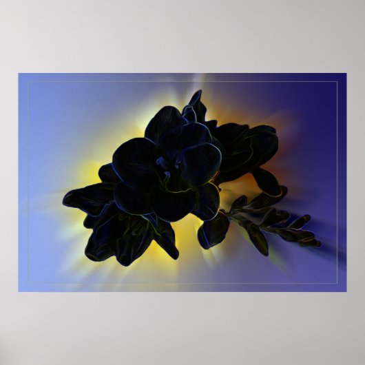 Dunkelblau Poster (Vorne)