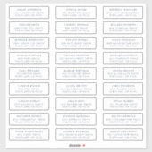 Dunkelblau | Private Guest Address Labels (Blatt)