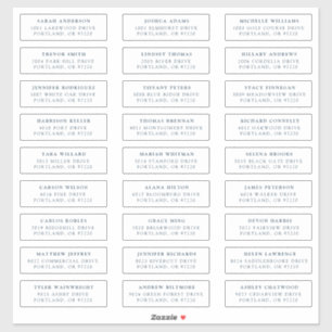 Dunkelblau   Private Guest Address Labels
