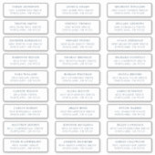 Dunkelblau | Private Guest Address Labels (Vorderseite)