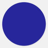 Dunkelblau Runder Aufkleber (Vorderseite)