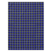 Dunkelblau, Schwarz und Gelb Kariert Tischdecke (Vorderseite)