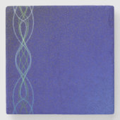 Dunkelblau Steinuntersetzer (Vorderseite)