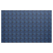 Dunkelblau strukturiert geometrisch stoff (Yard (91,4 cm))
