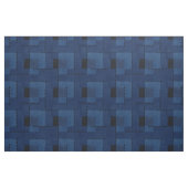 Dunkelblau strukturiert geometrisch stoff (Fat Quarter (45,7 x 55,9 cm))