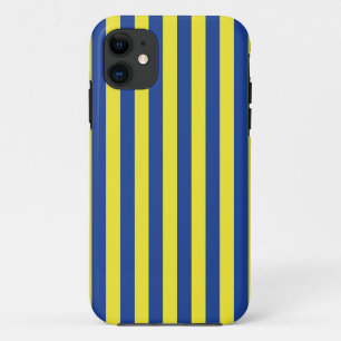 Dunkelblau und gelbe Streifen Case-Mate iPhone Hülle