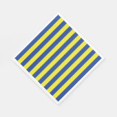 Dunkelblau und gelbe Streifen Serviette (Ecke)