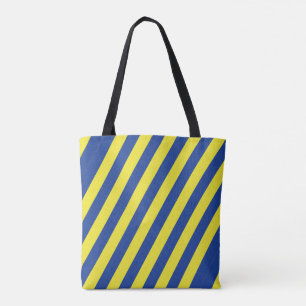 Dunkelblau und gelbe Streifen  Tasche