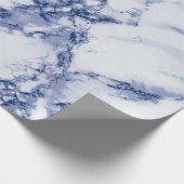 Dunkelblau und graue Marmortextur sehen aus Geschenkpapier (Ecke)
