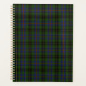Dunkelblau und grüner Karierter Planer (Vorderseite)