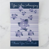 Dunkelblau und hellblau karte (Innenseite)